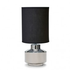 NAPIER Table Lamp - Silver with Black Shade  WAS $69.95  NOW $39.95